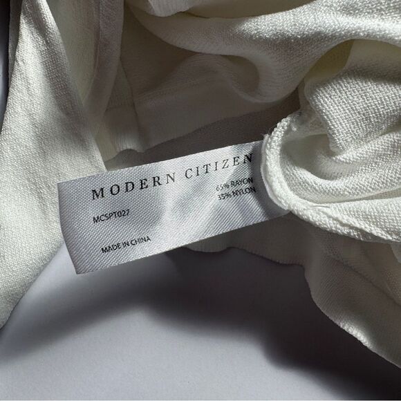 Modern Citizen White Jude Cropped Tie-Front Top Size X-Small NWOT - Picture 7 of 7